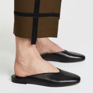 Vince Black levins Leather flat shoes ballet Mules